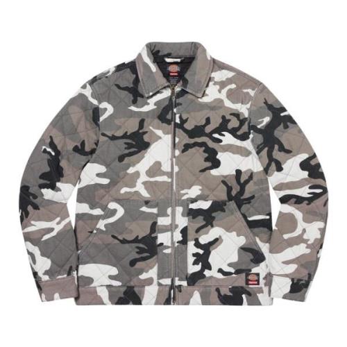 Supreme Quilted Work Jacket Grey Camo Multicolor, Herr