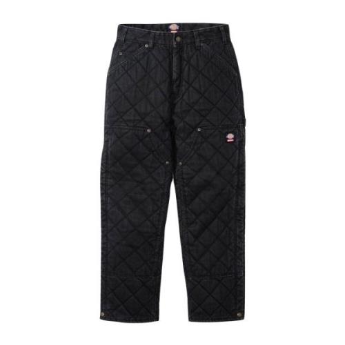 Supreme Quilted Double Knee Painter Pant Black Black, Herr