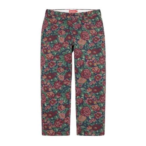 Supreme Begränsad upplaga Blommig Chino Byxor Multicolor, Herr