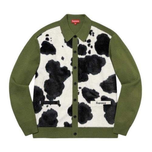 Supreme Ko Print Cardigan Moss Green, Herr