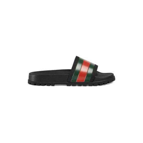 Gucci Signature Web Sandaler Svart Black, Herr