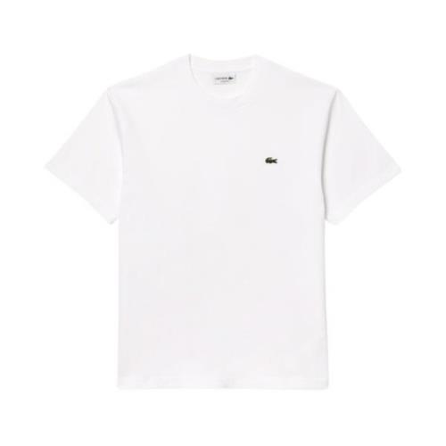 Lacoste Grundläggande Bomull T-shirt - Vit White, Herr