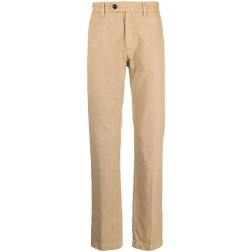 Massimo Alba Chinos Byxor för Män Beige, Herr