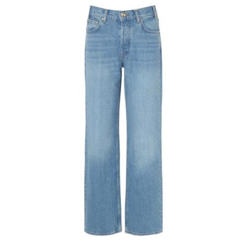 Anine Bing Atlantic Blue Long Jean Blue, Dam