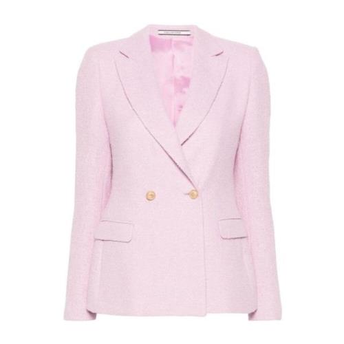 Tagliatore Rosa Bouclé J-Albar Blazer Pink, Dam