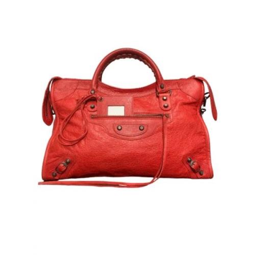 Balenciaga Vintage Pre-owned Laeder handvskor Red, Dam