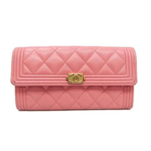 Chanel Vintage Pre-owned Laeder plnbcker Pink, Dam