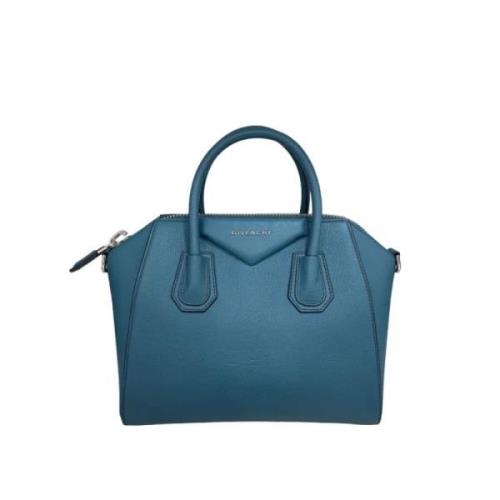 Givenchy Pre-owned Pre-owned Laeder handvskor Blue, Dam