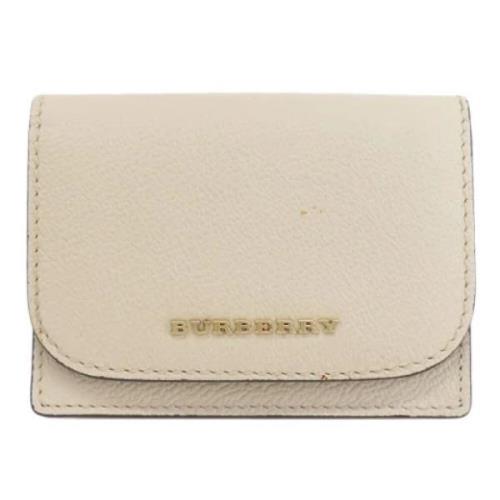 Burberry Vintage Pre-owned Laeder plnbcker Beige, Dam