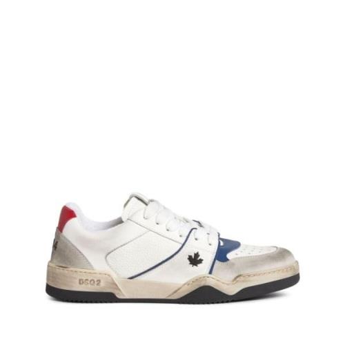 Dsquared2 Vita Sneakers Panel Design Logo White, Herr