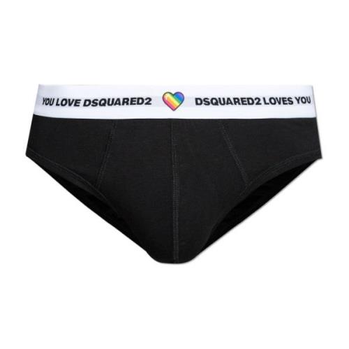 Dsquared2 Logo briefs Black, Herr