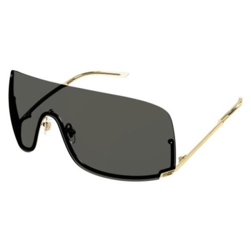 Gucci Stilfull Full Lens Mask i Guld Yellow, Unisex