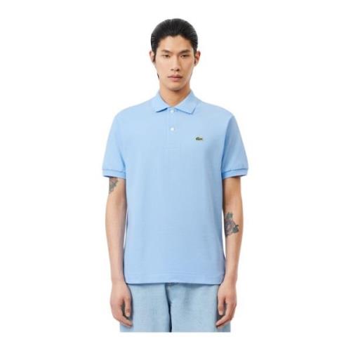 Lacoste Blå Piqué Polo Skjorta Blue, Herr