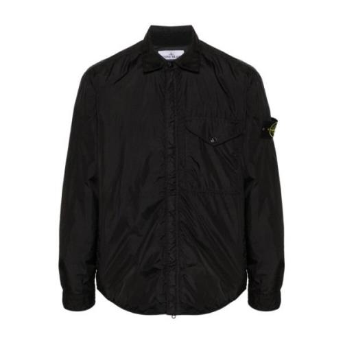 Stone Island Svarta Jackor för Män Black, Herr