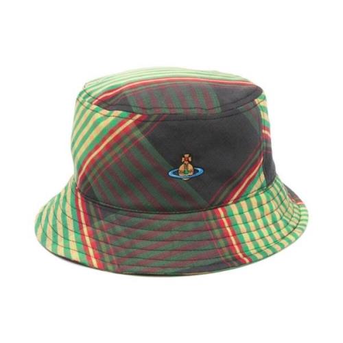 Vivienne Westwood Grön Tartan Bucket Hat Multicolor, Herr