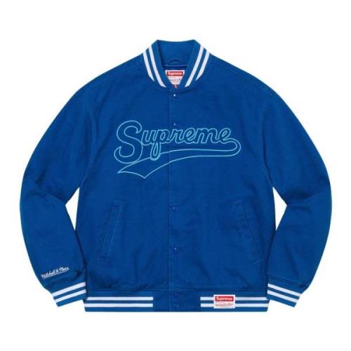 Supreme Blå Varsity Jacka Begränsad Upplaga Blue, Herr