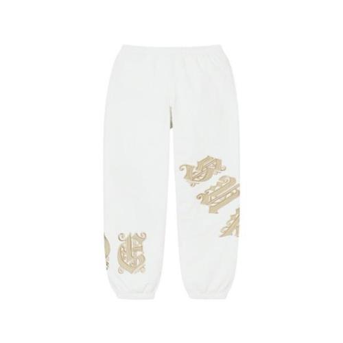 Supreme Begränsad upplaga Old English Wrap Sweatpant White, Herr