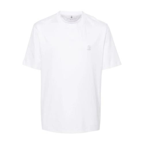 Brunello Cucinelli Herr T-shirts & Polos Kollektion White, Herr