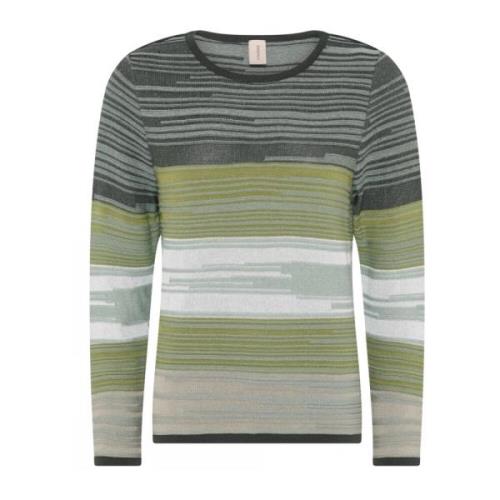 Skovhuus Färgglad O-Neck Pullover Blus Multicolor, Dam