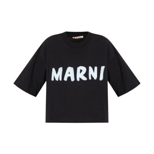 Marni Stiliga T-shirts och Polos Black, Dam