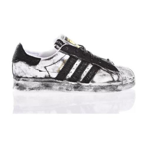 Adidas Svarta Sneakers Anpassade Herrskor Black, Herr