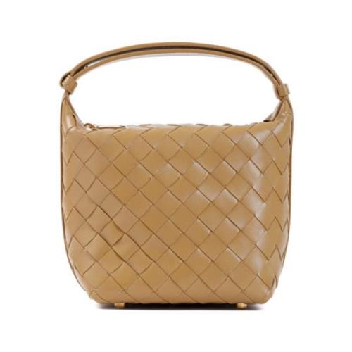 Bottega Veneta Läder Candy Wallace Väska Brown, Dam