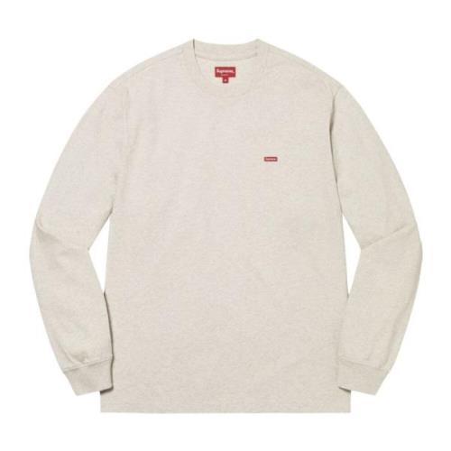 Supreme Begränsad Upplaga Box Logo Tee Havre Beige, Herr