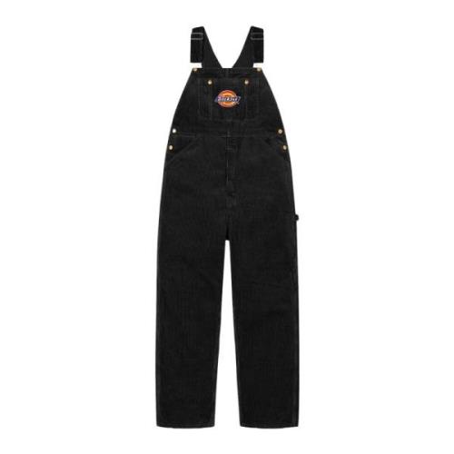 Supreme Svarta Corduroy Overalls Begränsad Upplaga Black, Herr