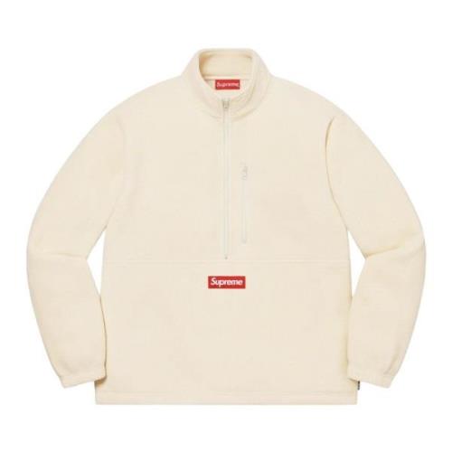 Supreme Naturlig Polartec Half Zip Pullover Begränsad Upplaga Beige, H...