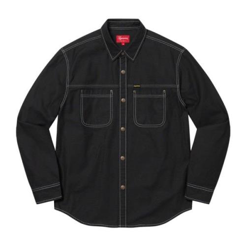 Supreme Begränsad upplaga Snap Work Shirt Svart Black, Herr