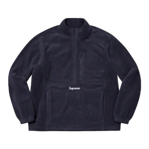 Supreme Begränsad upplaga Half Zip Pullover Navy Blue, Herr