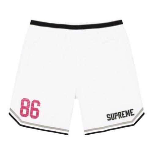 Supreme Begränsad upplaga Faux Croc Basketbollshorts White, Herr