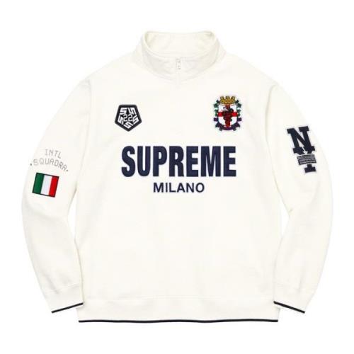 Supreme Milano Half Zip Pullover White White, Herr