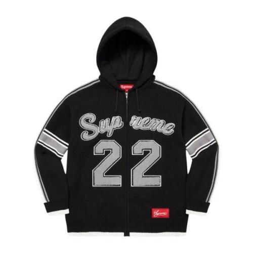 Supreme Sport Zip Up Hooded Sweater Svart Black, Herr