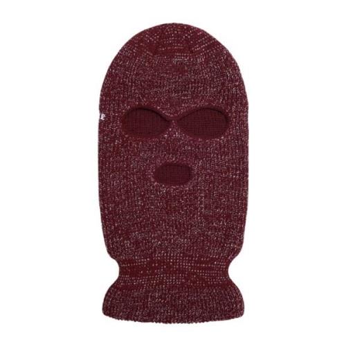 Supreme Begränsad upplaga Lurex Balaclava Burgundy Red, Unisex