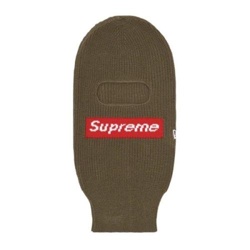 Supreme Begränsad upplaga Box Logo Balaclava Oliv Green, Unisex