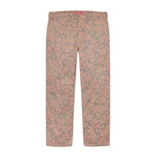 Supreme Blommiga arbetsbyxor Limited Edition Multicolor, Herr