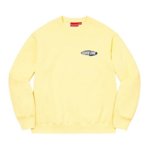 Supreme Begränsad upplaga Crewneck Ljusgul Yellow, Herr