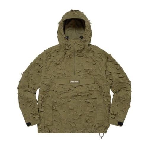 Supreme Begränsad upplaga Griffin Anorak Light Olive Green, Unisex