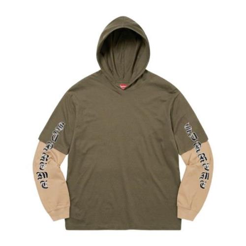 Supreme Lagerhuvad topp oliv Green, Herr