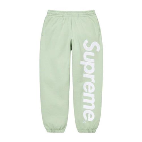 Supreme Satin Appliqué Sweatpant Mint Green, Herr