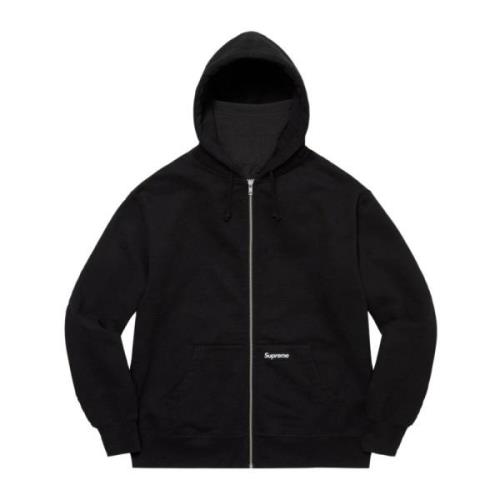 Supreme Begränsad upplaga Dubbel huva Facemask Zip Up Hoodie Black, He...