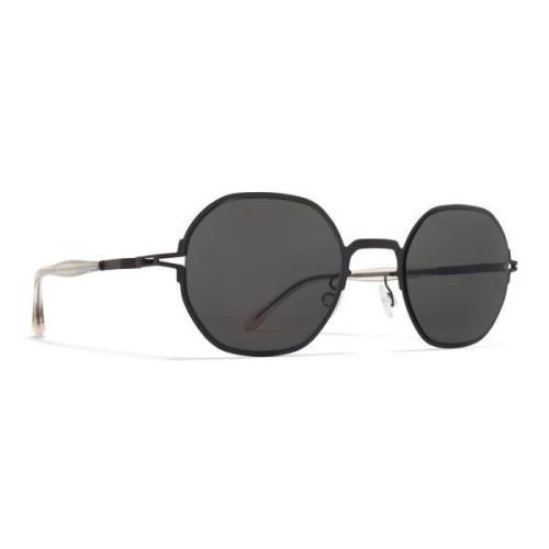 Mykita Svart/Mörkgrå Solglasögon Santana Black, Unisex