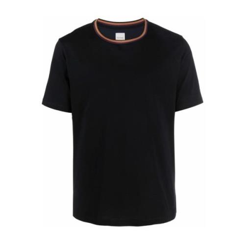 Paul Smith Svart Stripe Trim Logo T-shirt Black, Herr