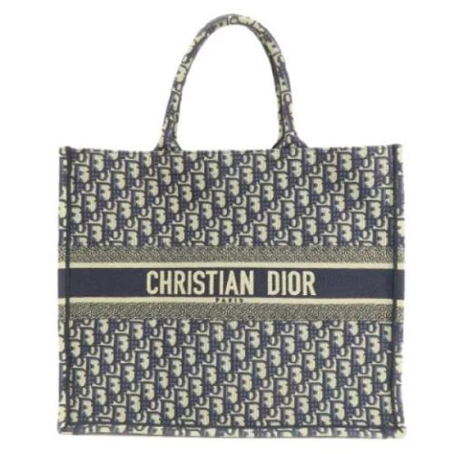 Dior Vintage Pre-owned Canvas totevskor Blue, Dam