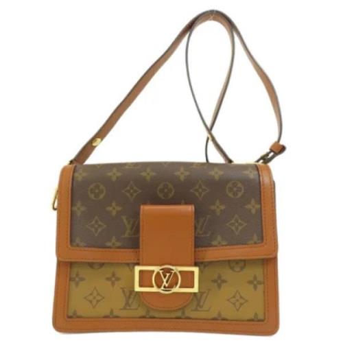 Louis Vuitton Vintage Pre-owned Canvas axelremsvskor Brown, Dam