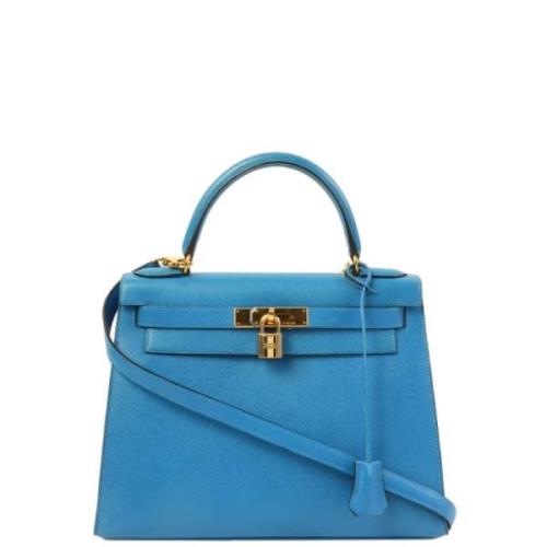 Hermès Vintage Pre-owned Tyg handvskor Blue, Dam