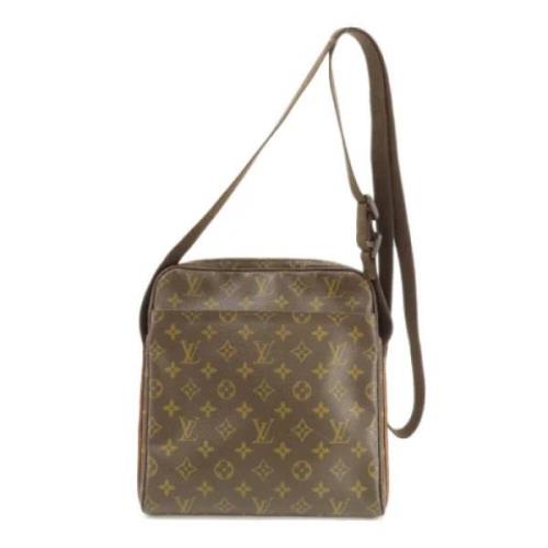 Louis Vuitton Vintage Pre-owned Canvas axelremsvskor Brown, Dam