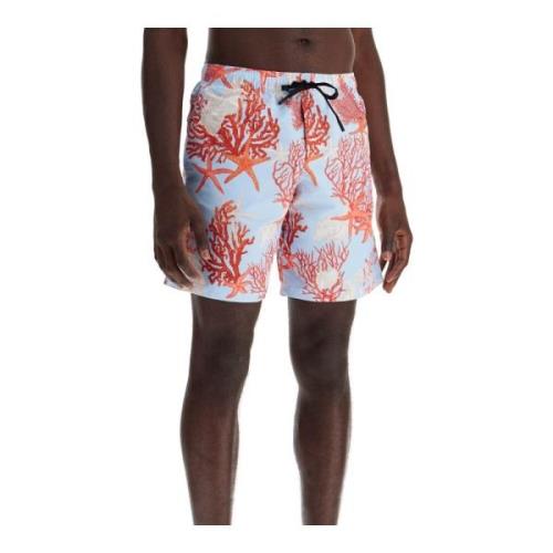 Versace Barock Bermuda Shorts med All-Over Print Multicolor, Herr