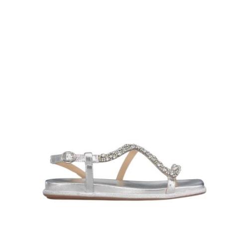 Alma EN Pena Sandal med blank rem Gray, Dam